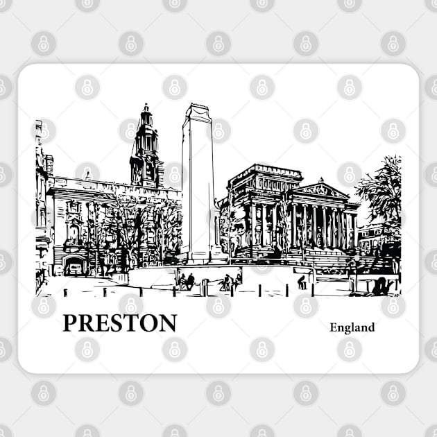 Preston England Magnet by Lakeric